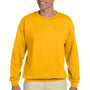 Gildan Mens Fleece Crewneck Sweatshirt - Gold
