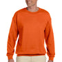 Gildan Mens Pill Resistant Fleece Crewneck Sweatshirt - Orange