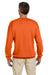 Gildan G180 Mens Fleece Crewneck Sweatshirt Orange Back