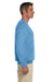Gildan G180 Mens Fleece Crewneck Sweatshirt Carolina Blue Side
