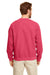 Gildan G180 Mens Fleece Crewneck Sweatshirt Heather Scarlet Red Back