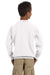 Gildan G180B Youth Fleece Crewneck Sweatshirt White Back