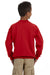 Gildan G180B Youth Fleece Crewneck Sweatshirt Red Back