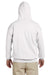 Gildan G185 Mens Hooded Sweatshirt Hoodie White Back