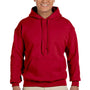 Gildan Mens Pill Resistant Hooded Sweatshirt Hoodie - Cherry Red