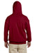 Gildan G185 Mens Hooded Sweatshirt Hoodie Garnet Red Back