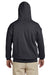 Gildan G185 Mens Hooded Sweatshirt Hoodie Charcoal Grey Back
