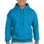 Gildan Mens Pill Resistant Hooded Sweatshirt Hoodie - Sapphire Blue