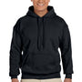 Gildan Mens Pill Resistant Hooded Sweatshirt Hoodie - Black