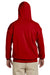 Gildan G185 Mens Hooded Sweatshirt Hoodie Red Back