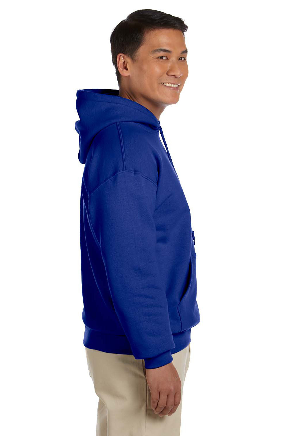 Gildan G185 Mens Hooded Sweatshirt Hoodie Royal Blue Side