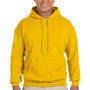 Gildan Mens Pill Resistant Hooded Sweatshirt Hoodie - Gold