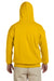 Gildan G185 Mens Hooded Sweatshirt Hoodie Gold Back