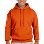 Gildan Mens Pill Resistant Hooded Sweatshirt Hoodie - Orange