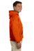 Gildan G185 Mens Hooded Sweatshirt Hoodie Orange Side