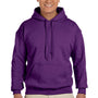 Gildan Mens Pill Resistant Hooded Sweatshirt Hoodie - Purple