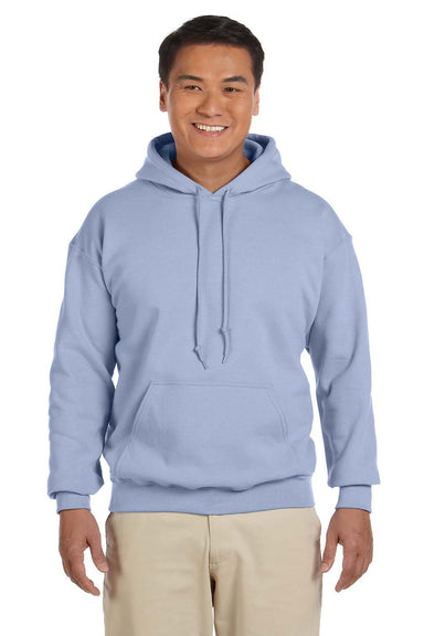 Gildan G185 Mens Hooded Sweatshirt Hoodie Light Blue Front