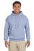 Gildan G185 Mens Hooded Sweatshirt Hoodie Light Blue Front