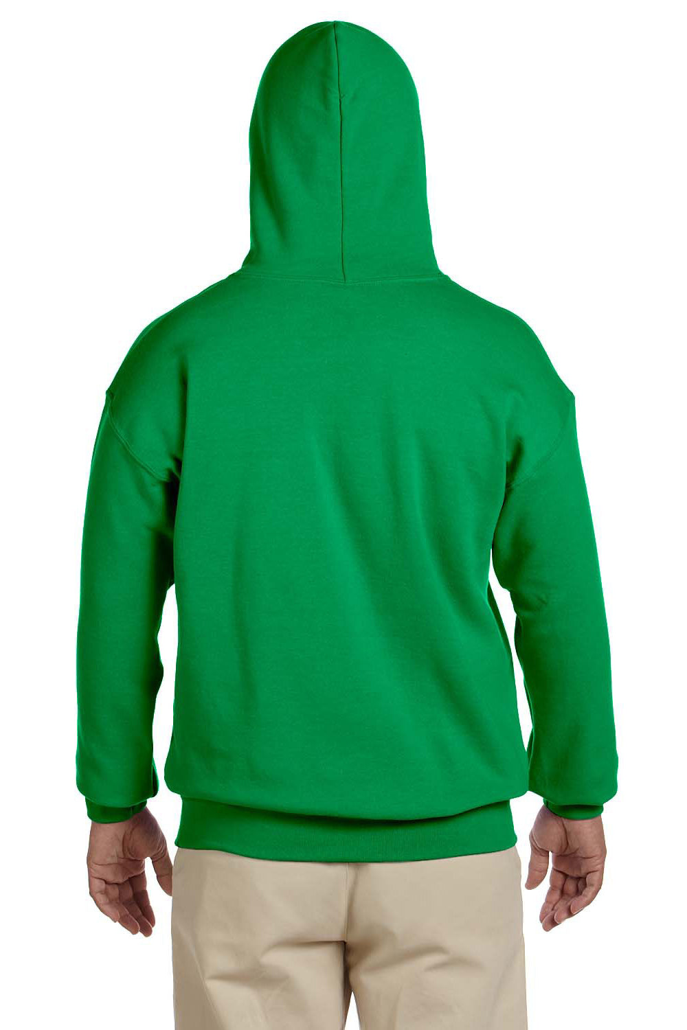 Gildan G185 Mens Hooded Sweatshirt Hoodie Irish Green Back