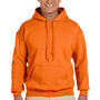 Gildan Mens Pill Resistant Hooded Sweatshirt Hoodie - Safety Orange