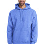 Gildan Mens Pill Resistant Hooded Sweatshirt Hoodie - Heather Royal Blue