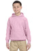 Gildan G185B Youth Hooded Sweatshirt Hoodie Light Pink Front