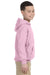 Gildan G185B Youth Hooded Sweatshirt Hoodie Light Pink Side