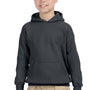 Gildan Youth Pill Resistant Hooded Sweatshirt Hoodie - Charcoal Grey