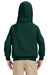 Gildan G185B Youth Hooded Sweatshirt Hoodie Forest Green Back