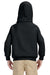 Gildan G185B Youth Hooded Sweatshirt Hoodie Black Back