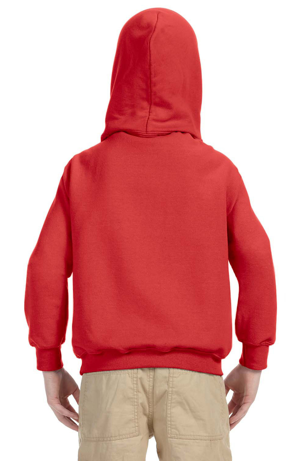 Gildan G185B Youth Hooded Sweatshirt Hoodie Red Back