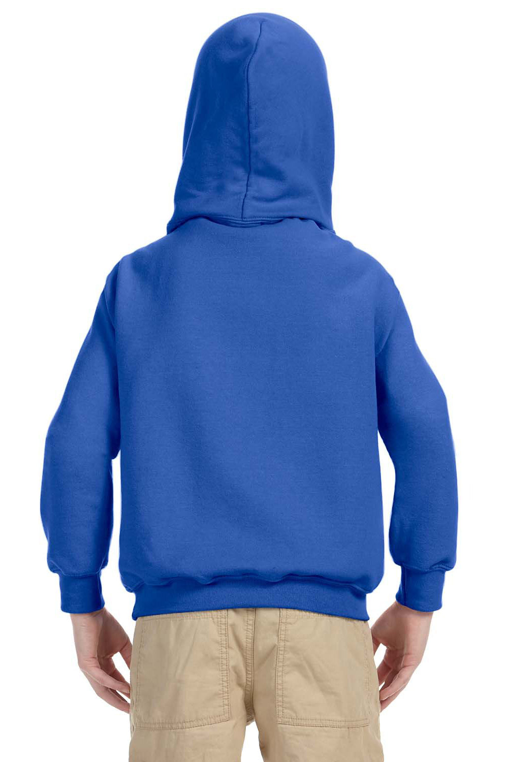 Gildan G185B Youth Hooded Sweatshirt Hoodie Royal Blue Back