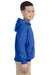 Gildan G185B Youth Hooded Sweatshirt Hoodie Royal Blue Side