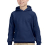 Gildan Youth Hooded Sweatshirt Hoodie - Navy Blue