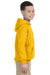 Gildan G185B Youth Hooded Sweatshirt Hoodie Gold Side
