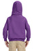 Gildan G185B Youth Hooded Sweatshirt Hoodie Purple Back