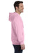 Gildan G186 Mens Full Zip Hooded Sweatshirt Hoodie Light Pink Side