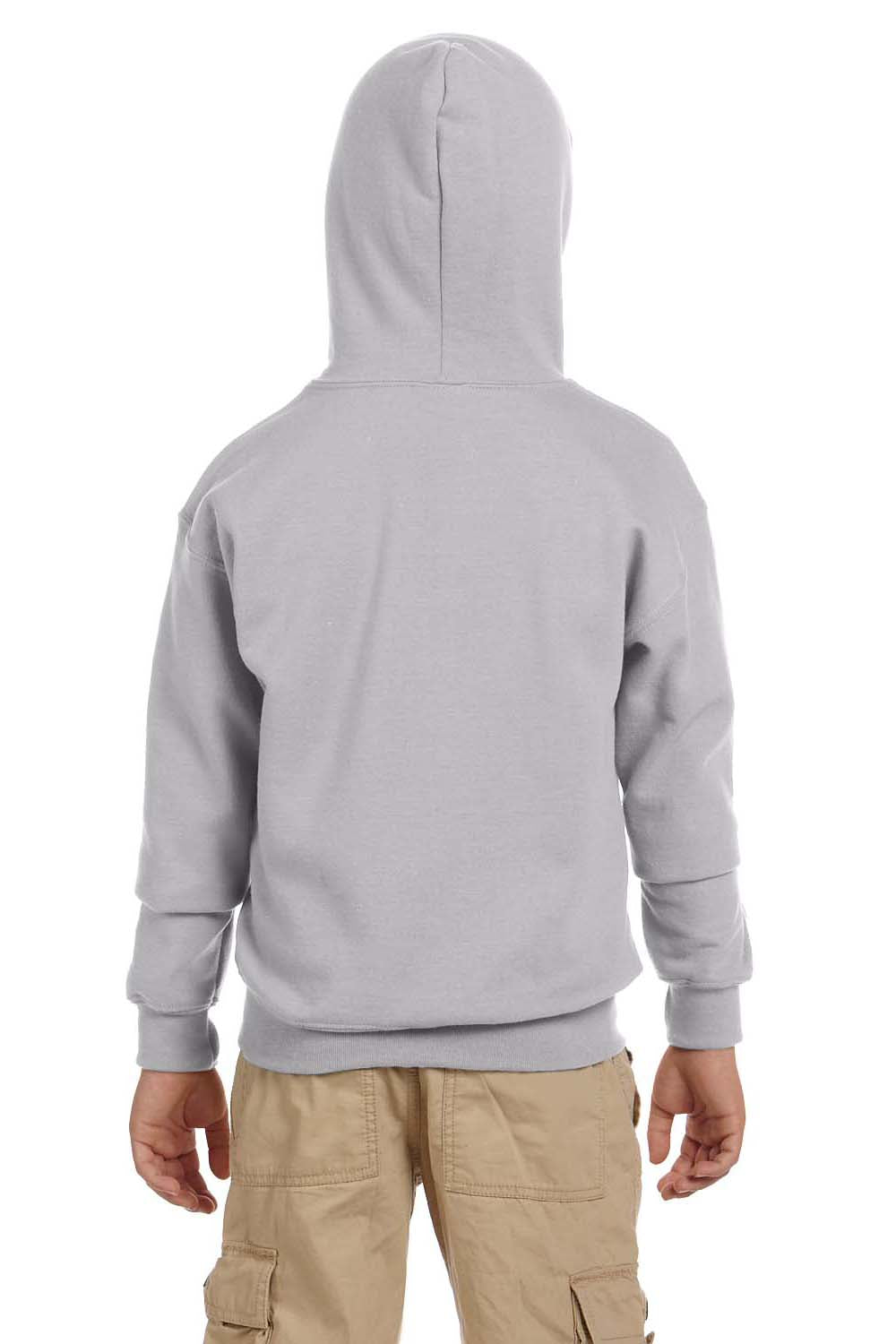 Gildan G186B Youth Full Zip Hooded Sweatshirt Hoodie Sport Grey Back