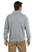 Gildan G188 Mens Vintage 1/4 Zip Sweatshirt Sport Grey Back