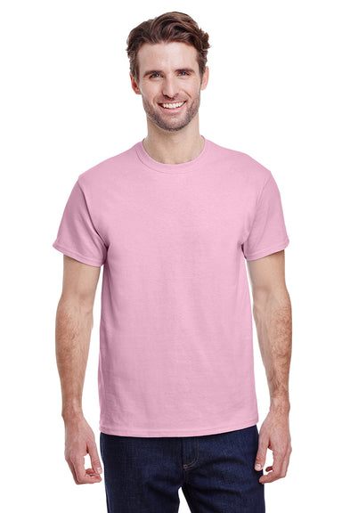 Gildan G200 Mens Ultra Short Sleeve Crewneck T-Shirt Light Pink Front