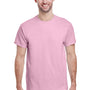 Gildan Mens Ultra Short Sleeve Crewneck T-Shirt - Light Pink