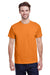 Gildan G200 Mens Ultra Short Sleeve Crewneck T-Shirt Tangerine Orange Front