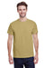 Gildan G200 Mens Ultra Short Sleeve Crewneck T-Shirt Tan Brown Front