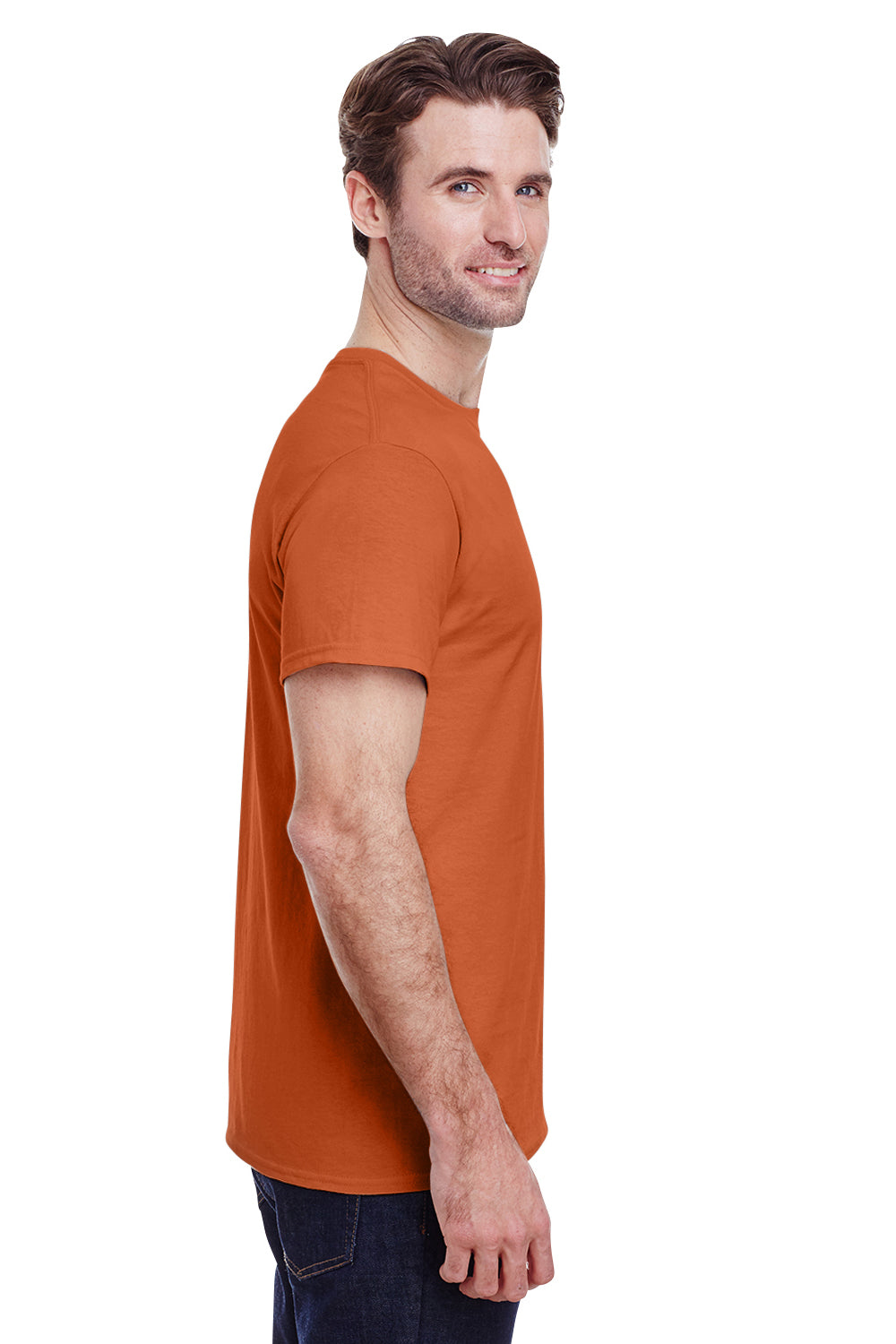 Gildan G200 Mens Ultra Short Sleeve Crewneck T-Shirt Texas Orange Side