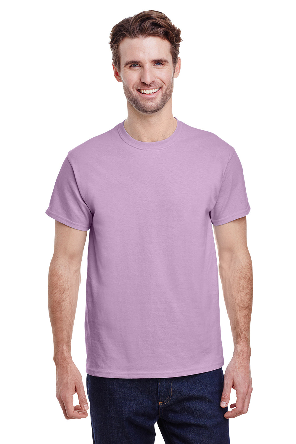 Gildan G200 Mens Ultra Short Sleeve Crewneck T-Shirt Orchid Purple Front