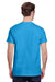 Gildan G200 Mens Ultra Short Sleeve Crewneck T-Shirt Heather Sapphire Blue Back