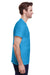 Gildan G200 Mens Ultra Short Sleeve Crewneck T-Shirt Heather Sapphire Blue Side
