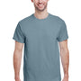 Gildan Mens Ultra Short Sleeve Crewneck T-Shirt - Stone Blue