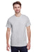 Gildan G200 Mens Ultra Short Sleeve Crewneck T-Shirt Ash Grey Front
