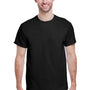 Gildan Mens Ultra Short Sleeve Crewneck T-Shirt - Black